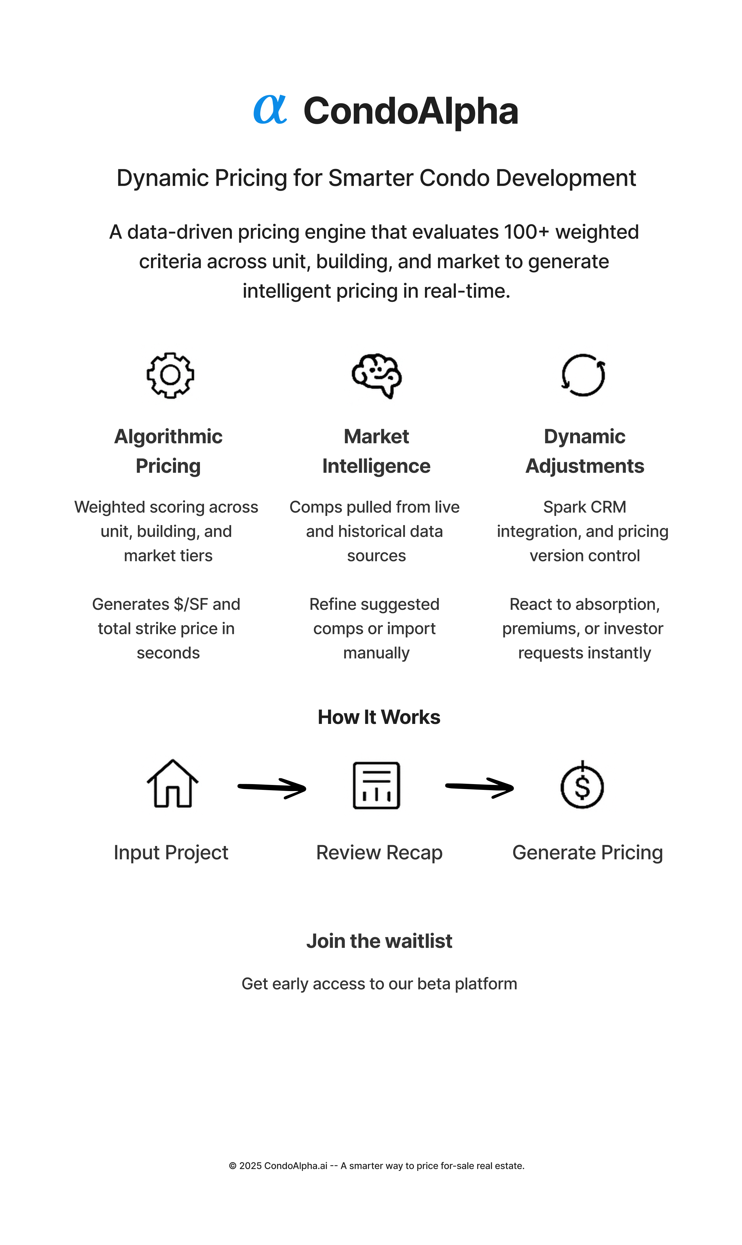 CondoAlpha Landing Page